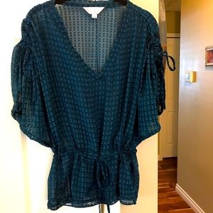 100% Silk Peplum Blouse ZOA